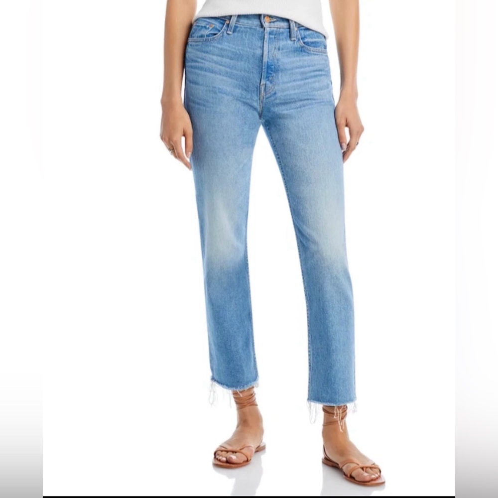 MOTHER Classic Blue Straight Leg Jeans